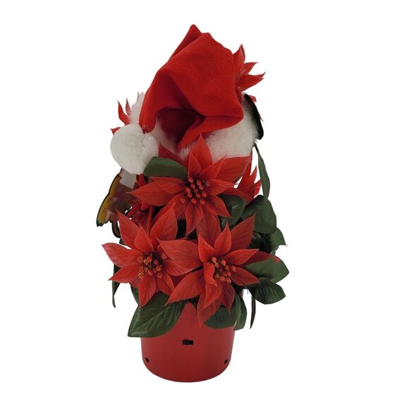 Vintage Talking Red Poinsettia Holiday Fun Telco Motion Activated 1998 - Read - Picture 3 of 9